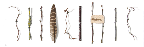 Fifty Five Million Years Old<br>(19 x 57 cm) water colour