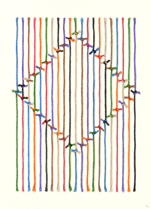 Fast Ends Diamond<br>(38 x 28 cm) water colour